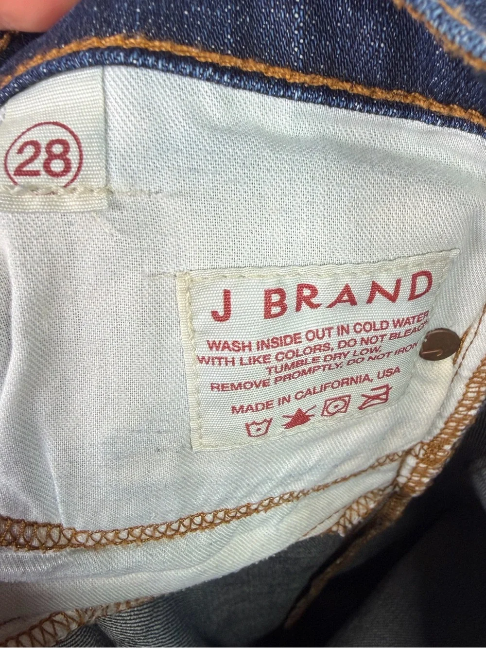 J Brand The Straight Leg dark wash jeans size 28